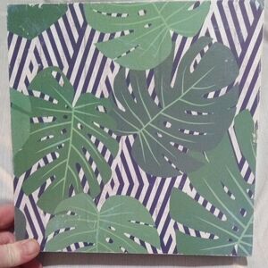 Hobby Lobby Green and White Tropical Leaf Wallpaper